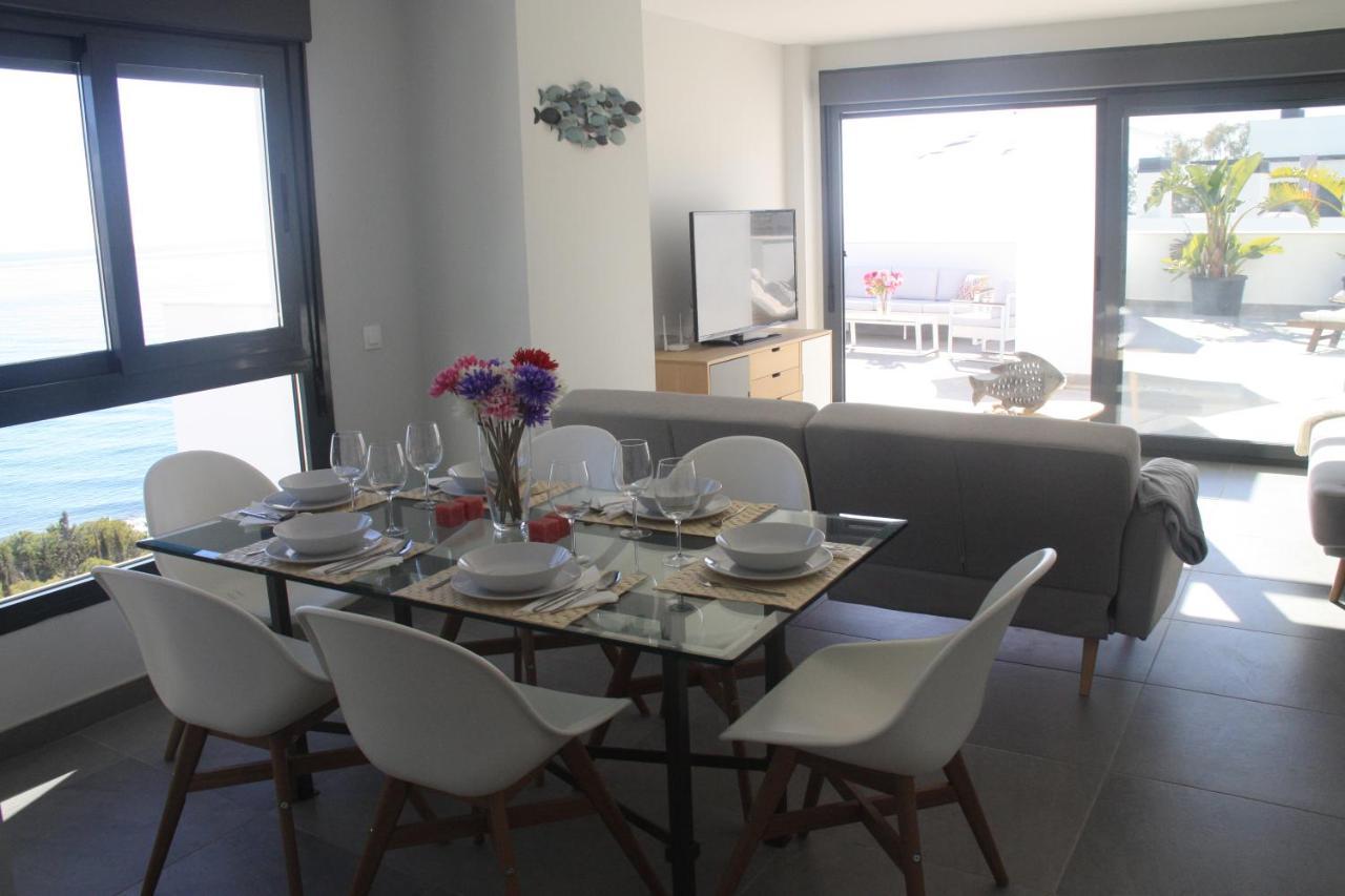 Sunny Penthouse Beach Apartment With Panoramic Views Almunecar Bagian luar foto